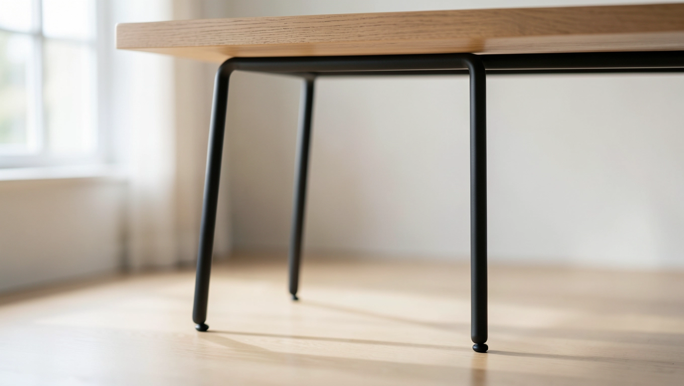 czarne nogi do stołu 90 cm